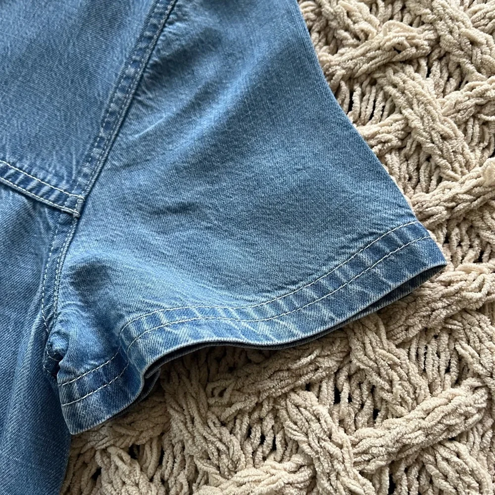 Southern Tide 100% Tencel Holly Embroidered Chambray Light Indigo Dress Size XS - Picture 9 of 16